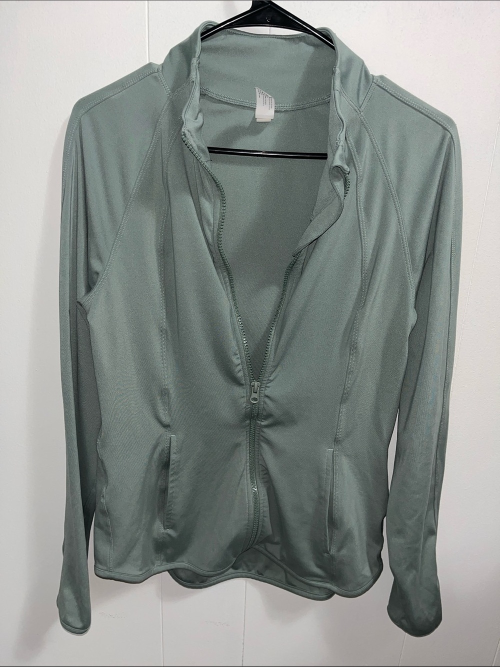 Lux Rebel Flare Full Zip Jacket Yogalicious Lux sage green size Large